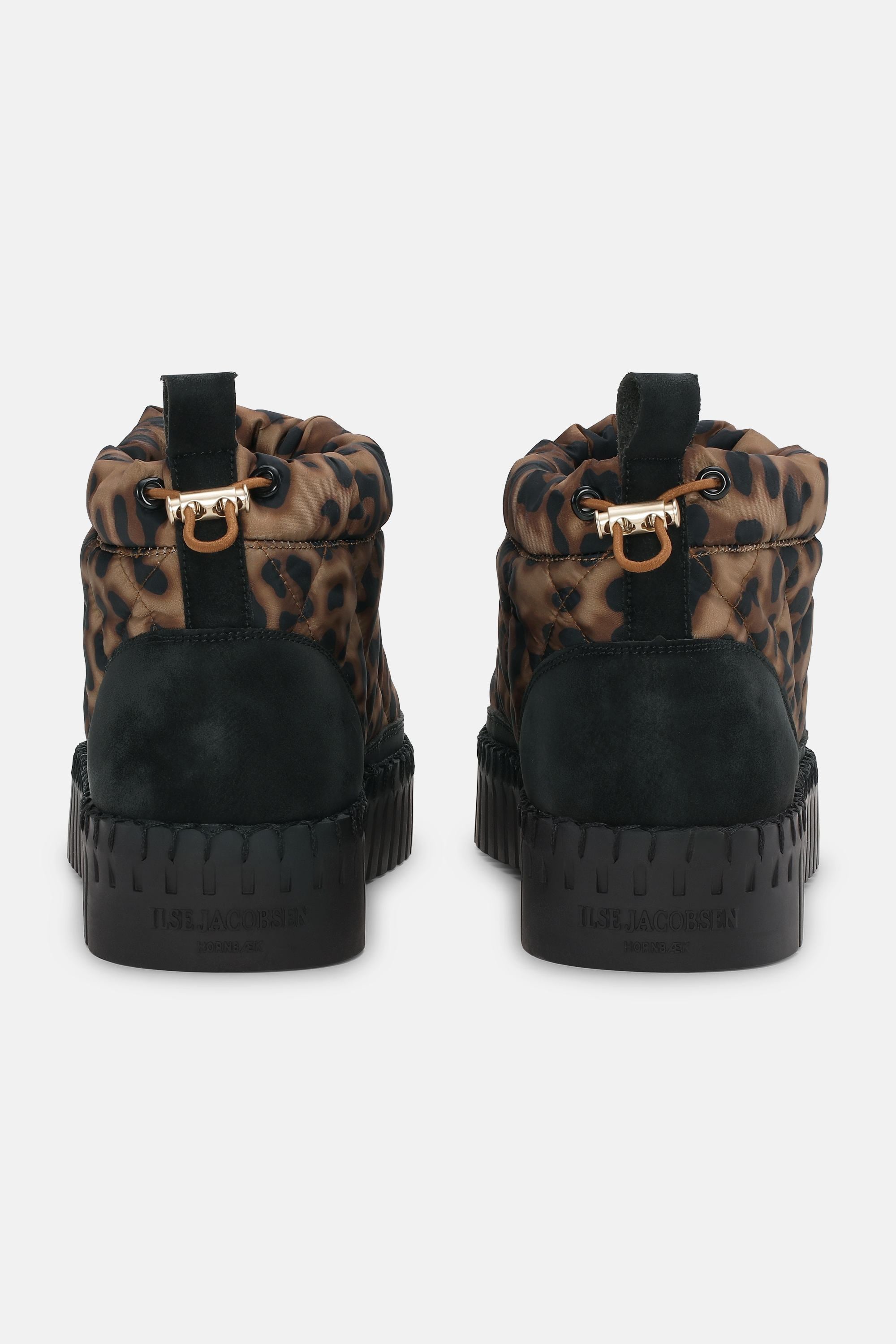 Tulip Low Padded Boot - Brown Panthera Print Black